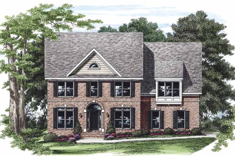 Home Plan - Exterior - Front Elevation 3 for Colonial House Plan #927-470 - 4 bed, 2.5 bath