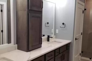 Interior - Master Bathroom 1 for Contemporary House Plan #20-2484 - 3 bed, 2 bath