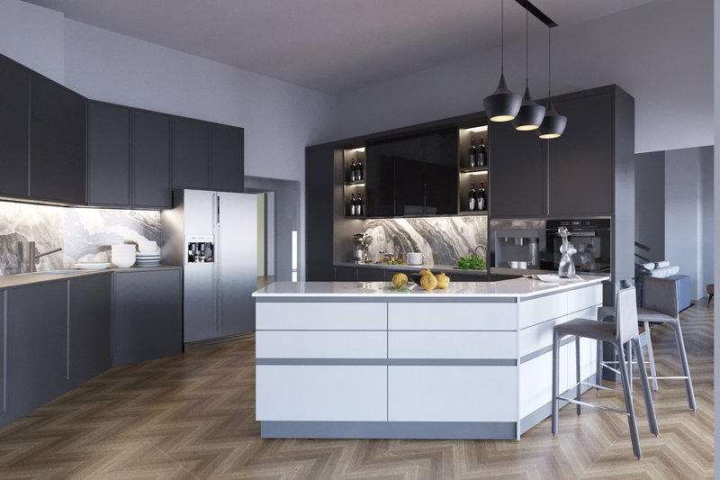 Home Plan - Interior - Kitchen 1 for European House Plan #54-439 - 4 bed, 4.5 bath