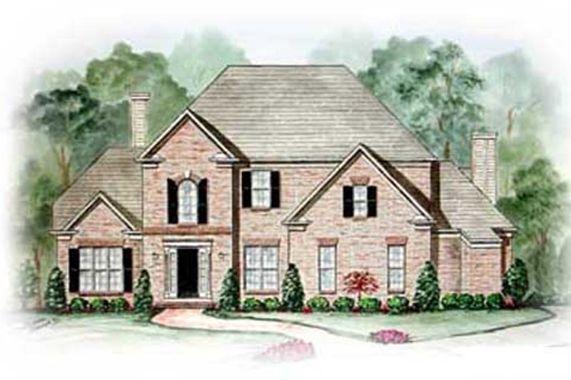 Dream House Plan - Traditional Exterior - Front Elevation Plan #54-155