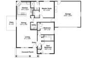 House Plan - 3 Beds 2 Baths 1321 Sq/Ft Plan #124-458 