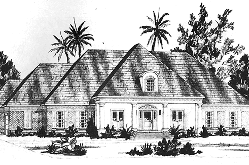 Architectural House Design - Country Exterior - Front Elevation Plan #36-592