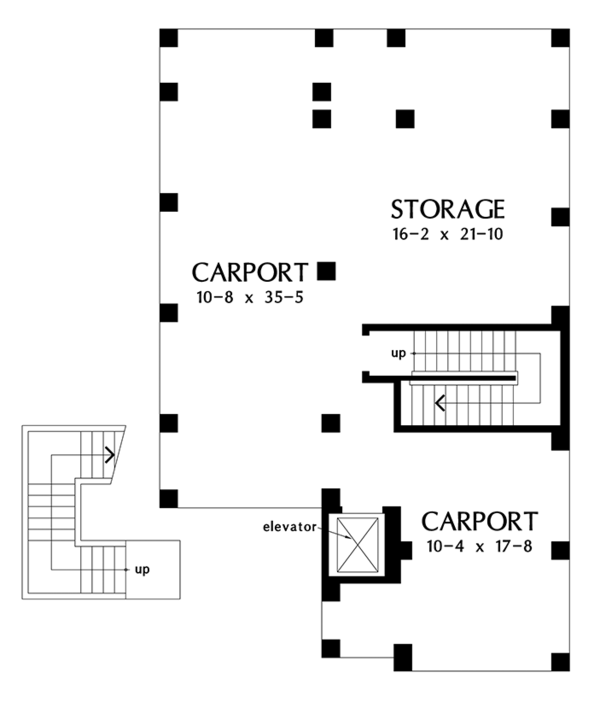 Architectural House Design - Country Floor Plan - Lower Floor Plan #929-996