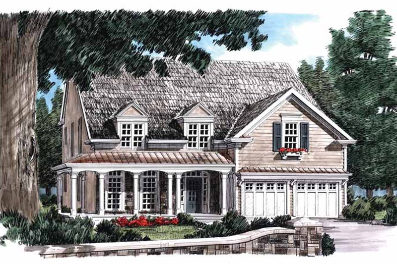 Dream House Plan - Country Exterior - Front Elevation Plan #927-707