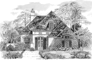 House Plan Design - Country Exterior - Front Elevation Plan #301-155