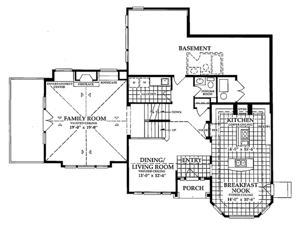 Home Plan - Contemporary Floor Plan - Main Floor Plan #942-2