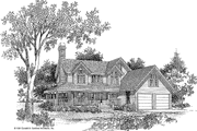 Country Style House Plan - 3 Beds 2.5 Baths 1936 Sq/Ft Plan #929-111 