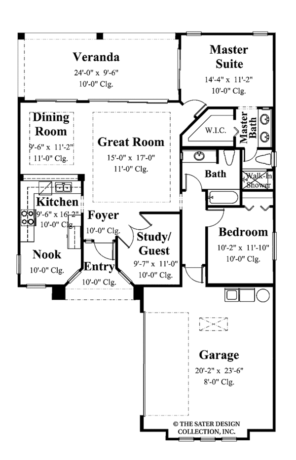 Home Plan - Mediterranean Floor Plan - Main Floor Plan #930-380