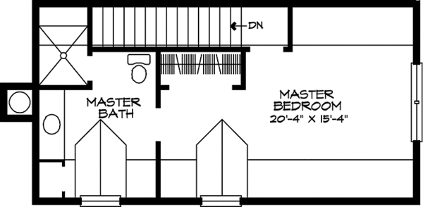 Dream House Plan - Country Floor Plan - Upper Floor Plan #140-187