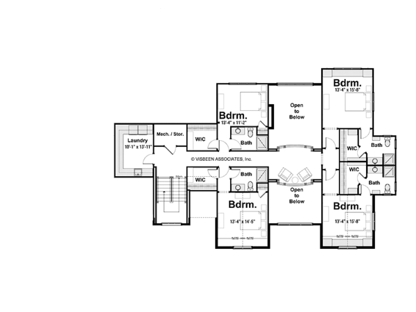 Dream House Plan - European Floor Plan - Upper Floor Plan #928-101