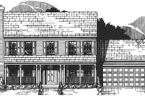 House Design - Country Exterior - Front Elevation Plan #953-4