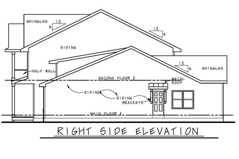 Dream House Plan - Exterior - Other Elevation 1 for Traditional House Plan #20-2518 - 4 bed, 3.5 bath
