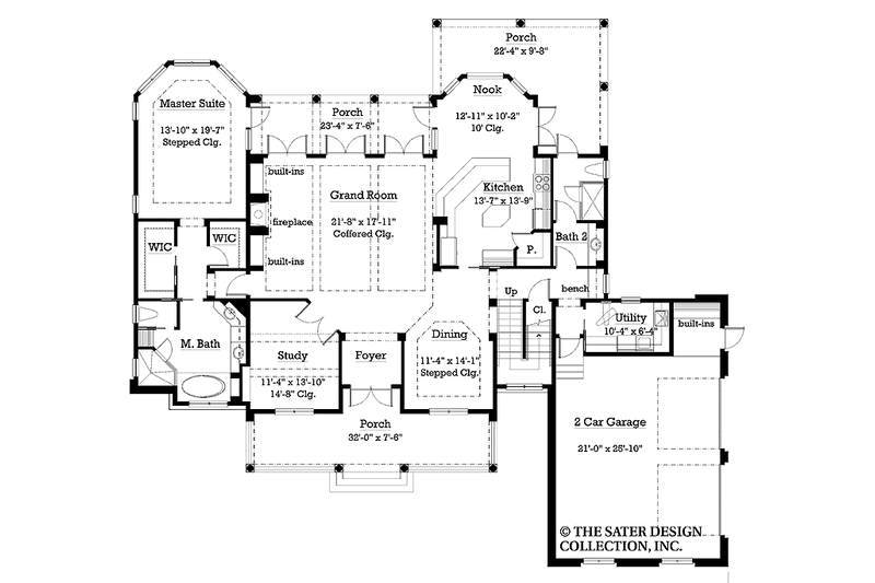 Home Plan - Floor Plan - Main Floor for Country House Plan #930-229 - 3 bed, 3 bath
