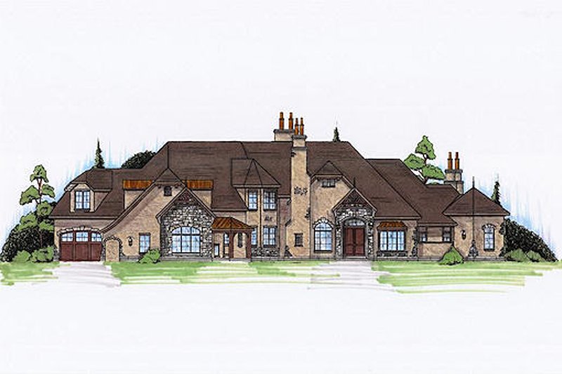 House Design - European Exterior - Front Elevation Plan #5-448