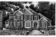 Country Style House Plan - 4 Beds 3.5 Baths 3012 Sq/Ft Plan #927-855 Exterior 