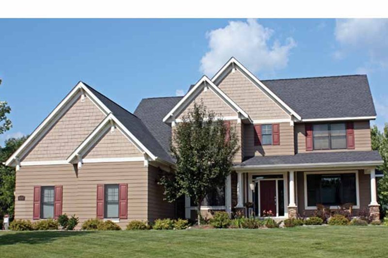 Home Plan - Exterior - Front Elevation 3 for Traditional House Plan #51-1075 - 4 bed, 2.5 bath