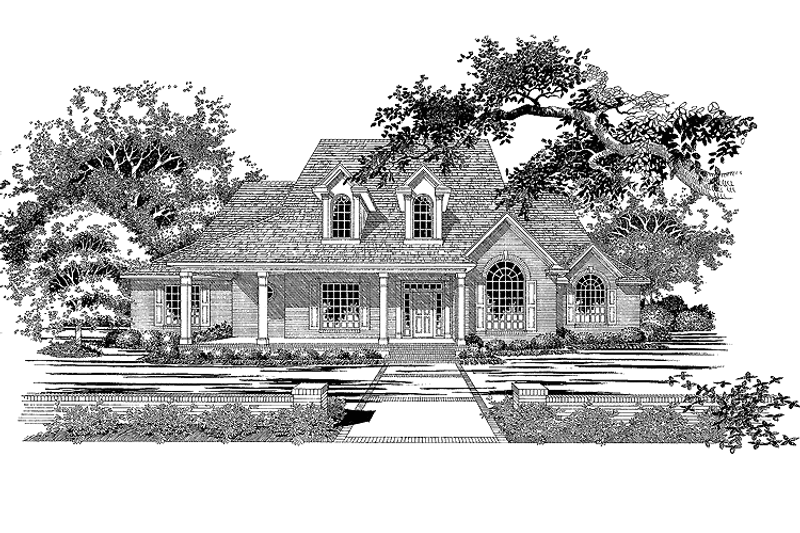 Dream House Plan - Country Exterior - Front Elevation Plan #472-240