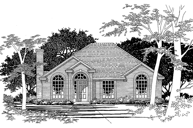 Home Plan - Ranch Exterior - Front Elevation Plan #472-295