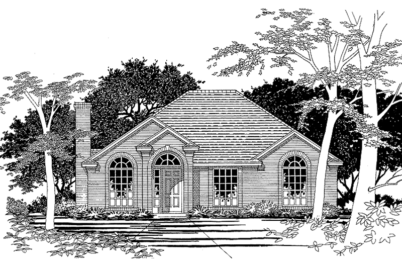 Dream House Plan - Ranch Exterior - Front Elevation Plan #472-295