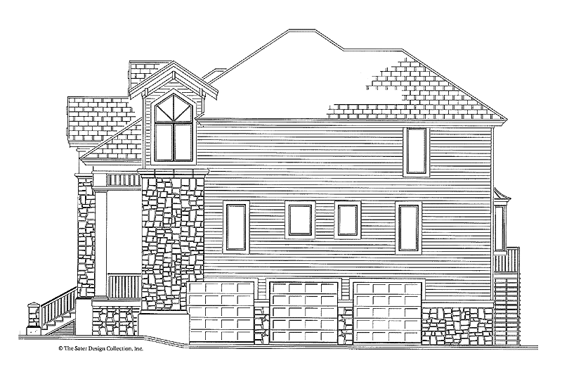 Home Plan - Right Side Elevation