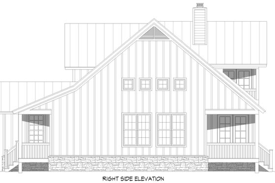 Exterior - Other Elevation 1 for Farmhouse House Plan #932-394 - 3 bed, 2.5 bath