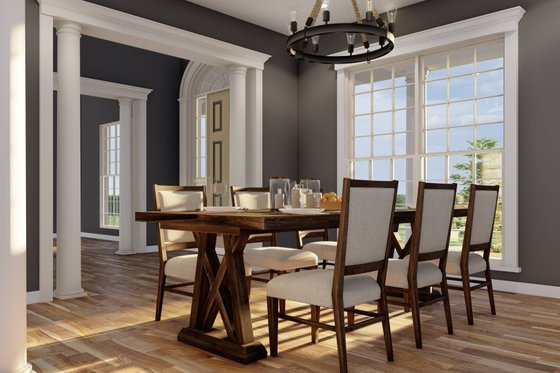 Interior - Dining Room for Southern House Plan #17-2066 - 4 bed, 3 bath