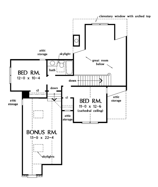 Dream House Plan - Country Floor Plan - Upper Floor Plan #929-148