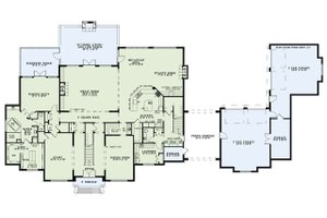 Floor Plan - Main Floor for European House Plan #17-2570 - 4 bed, 4.5 bath