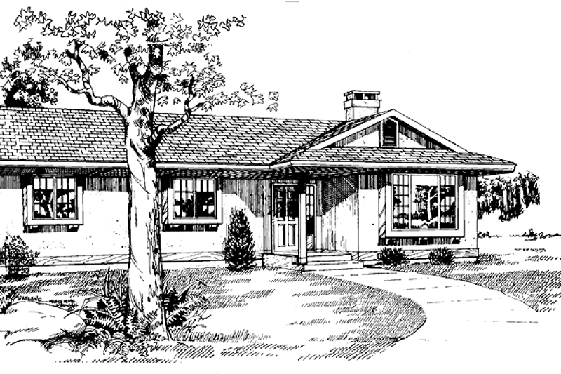 Dream House Plan - Country Exterior - Front Elevation Plan #47-718