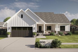 Farmhouse Exterior - Front Elevation Plan #455-563