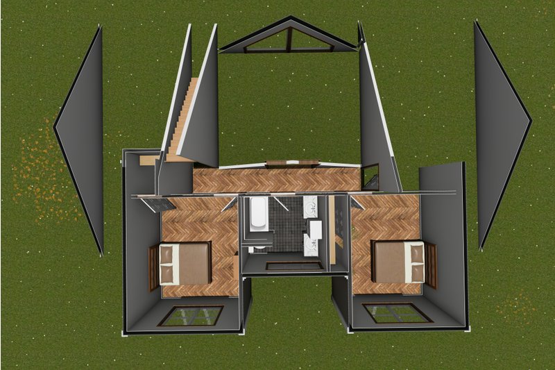 Home Plan - Floor Plan - Upper Floor 1 for Farmhouse House Plan #513-2224 - 4 bed, 3.5 bath