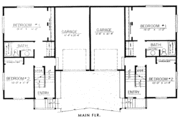Traditional Style House Plan - 2 Beds 1.5 Baths 2268 Sq/Ft Plan #303-243 