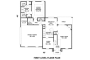 Traditional Style House Plan - 3 Beds 2.5 Baths 1964 Sq/Ft Plan #81-13781 