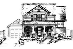 Country Exterior - Front Elevation Plan #410-305