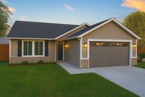 House Blueprint - Ranch Exterior - Front Elevation Plan #943-59