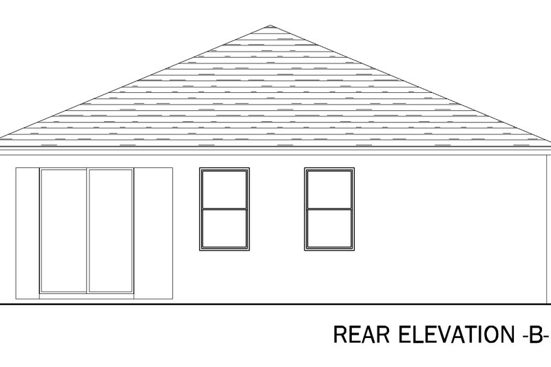 Dream House Plan - Exterior - Rear Elevation for Traditional House Plan #1058-239 - 2 bed, 2 bath