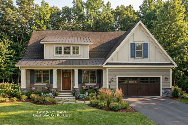 Home Plan - Traditional Exterior - Front Elevation Plan #51-1206