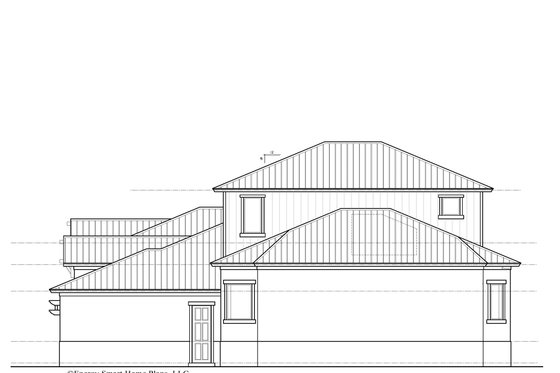Exterior - Other Elevation 1 for Ranch House Plan #938-112 - 4 bed, 4.5 bath