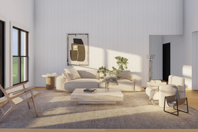 Architectural House Design - Interior - Family Room for Modern House Plan #923-433 - 3 bed, 2 bath