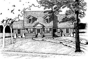 Country Exterior - Front Elevation Plan #20-682