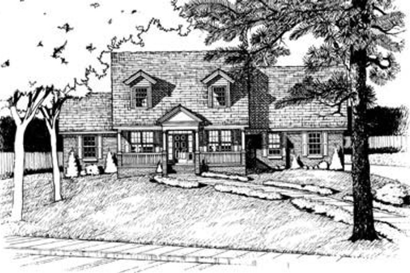 Country Style House Plan - 2 Beds 2.5 Baths 2039 Sq/Ft Plan #20-682