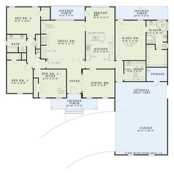 Classical Floor Plan - Main Floor Plan #17-3017