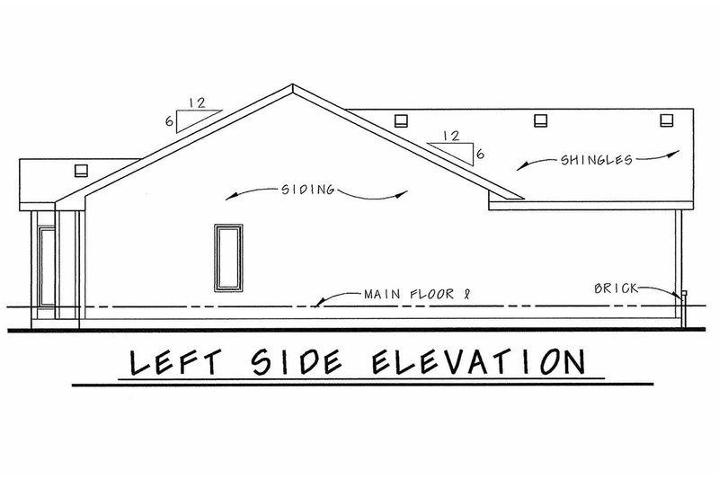 Dream House Plan - Exterior - Other Elevation 1 for Traditional House Plan #20-1714 - 2 bed, 2 bath