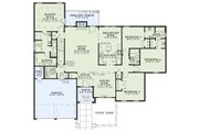 European Style House Plan - 4 Beds 2.5 Baths 2507 Sq/Ft Plan #17-200 Floor 