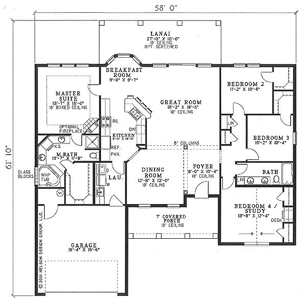 Mediterranean Floor Plan - Main Floor Plan #17-1139