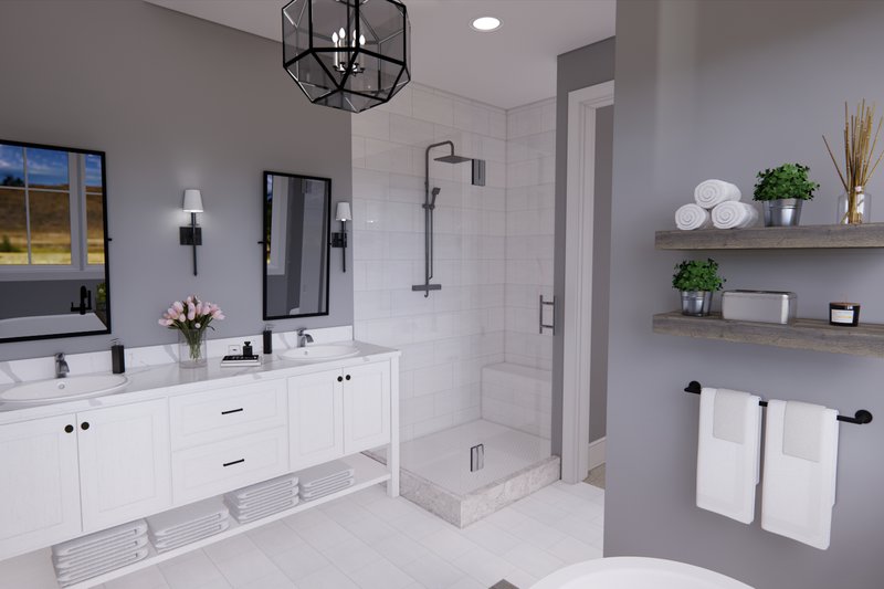 House Plan Design - Interior - Master Bathroom 1 for Country House Plan #51-1567 - 3 bed, 2.5 bath