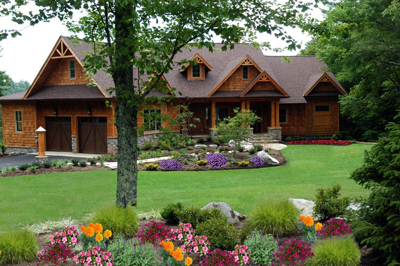 Dream House Plan - Craftsman Exterior - Front Elevation Plan #54-497