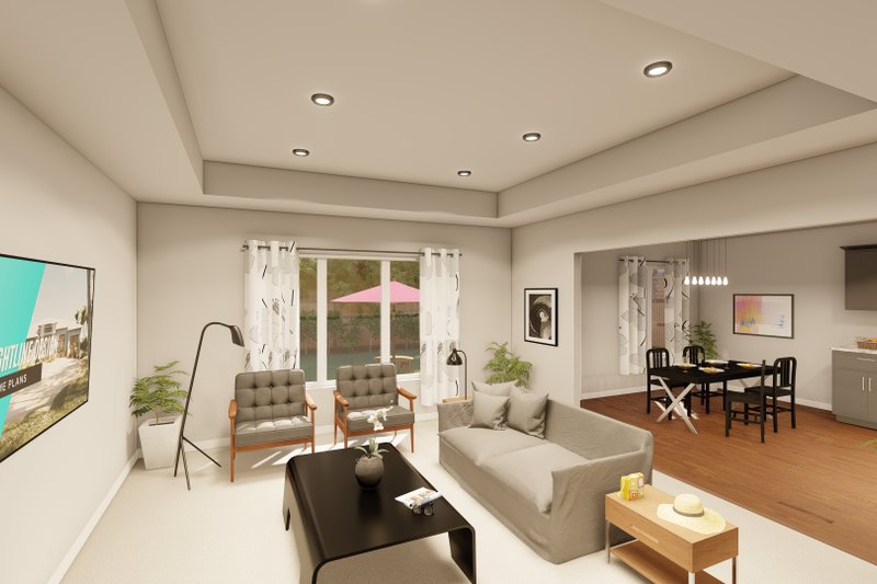 House Plan Design - Interior - Family Room for Traditional House Plan #1122-7 - 3 bed, 2 bath