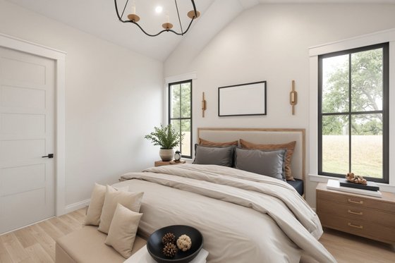 Interior - Master Bedroom 1 for Farmhouse House Plan #1074-115 - 3 bed, 2.5 bath