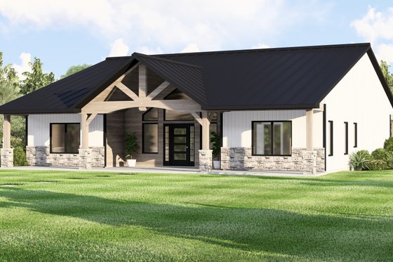 Exterior - Other Elevation 1 for Barndominium House Plan #1064-412 - 4 bed, 2 bath